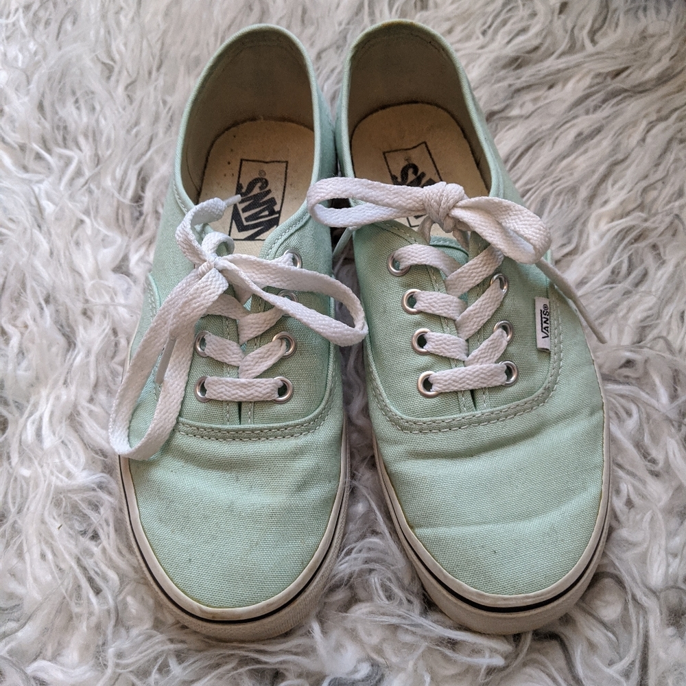 Vans Pastel Teal Blue Skate Shoes